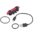 Pikkukuva 3 / 5: Pyörän USB-ladattava 4-tilainen vedenkestävä takavalo