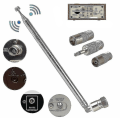 Miniatyrbillede 1 af 5: FM Radio Teleskopantenne 75 Ohm F-Type Stik
