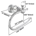 Miniatyrbilde 2 av 3: Crystal Series Toalettpapirholder i messing, polert krom -hyj