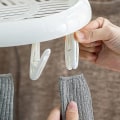 Miniatyrbild 3 av 5: Multifunktionell Torkställ Multi-klämma Strumpor Balkong Vikbar Underkläder Multi-purpose Hushåll Multi-huvud Klädställ White