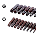 Pikkukuva 3 / 4: 10 kpl 25 mm Torx-ruuvibittiä magneettisia T6-T40