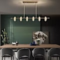 Miniatyrbillede 1 af 5: 97cm Premium Pendellampe Krystal Guld Ring Ø-lampe Luksus