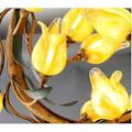 Miniatyrbillede 3 af 5: 9W Tulipanformet LED Jernlampe L49W20H15cm