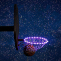 Miniatyrbilde 4 av 5: LED Lysende Basketball Ramme Lys Utendørs Batteridrevet