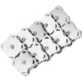 Miniatyrbild 1 av 5: Metallmagnet Spänne Magnet Väska Spänne Snabbkopplingar Knappar DIY Kläder Väska Tillbehör (18,5 mm Ljus Handsydd Magnetisk Knapp) silver 10 st