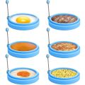 Miniatyrbillede 5 af 5: 6 stk. Silikon Æg Ringe, 4 Tommer Æg Ring Til Stegning af Æg, Æg Mcmuffin Ring, Non Stick Stegt Æg Ring Form