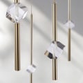 Miniatyrbilde 5 av 5: 20cm LED-pendellampe, enkelt design, krystall, kobber, messing, nordisk