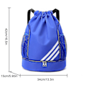 Miniatyrbilde 3 av 5: 2023 Ny Trekksekk Sports Gym Bag Med Internt Rom Og To Vannflaskeholdere