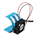 Miniatyrbillede 4 af 5: Holdbar Varmespreder Radiator Blæser Køling Aluminium RC
