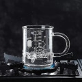 Miniatyrbilde 2 av 5: Koffein Beger Mugg Glasskopp Håndtak Borosilikat Måling