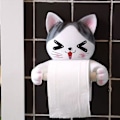 Miniatyrbillede 4 af 5: Kattetoiletpapirholder Toilet Hygiejne Harpiksbakke Gratis Punch Håndvæv Papirboks Husholdningshåndklæde Rulle S