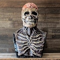 Miniatyrbillede 2 af 5: Horror Skelet Latexmaske 3D Realistisk Fuld Hovedkranium