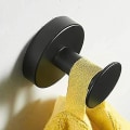 Miniatyrbilde 3 av 5: Håndklekroker Svart Matt Bad Robe Kroker