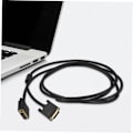 Miniatyrbillede 5 af 8: to Kabel Skærmkabel Guldbelagte Stik Single Link til HDTV Projektor Computer