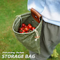 Miniatyrbillede 3 af 4: Canvas Foraging Pouch, Frugtplukkepose, Svampeforagingpose, Grøn