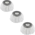 3 Pak Premium Udskiftningsmopphoveder Efterfyldning Til 360 Graders Roterende Rund Spin Magic Mop