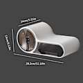 Miniatyrbillede 1 af 3: Multifunktionel Toiletpapirholder Stativ Vandafvisende Hvid