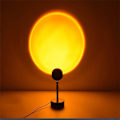 Miniatyrbillede 1 af 5: Solnedgangsprojektorlampe 180 Graders Rotation Regnbueprojektor
