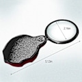 Miniatyrbild 3 av 5: 2 st 10x Små Fickförstoringsglas Premium Vikbart Mini Förstoringsglas Med Roterande Skyddande Läderfodral, Används För Läsning, Vetenskap, Smycken