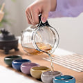 Miniatyrbillede 4 af 5: Glas Tekande Te-infuser Høj Kapacitet Kung Fu Tesæt