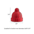 Miniatyrbilde 2 av 5: 3 stk Silikonflaskepropper Beanie Cap Dekorative Flaskeplugg Korkerstatning