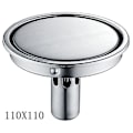 Miniatyrbild 5 av 5: Duschrumsgolvavlopp Runda Rostfritt Stål Badrums Golvavlopp Verktyg 1st-silver