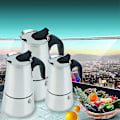 Miniatyrbillede 2 af 5: 2 4 6-kop Percolator Kogeplade Kaffeemaskine Moka Espresso