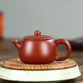 Miniatyrbillede 2 af 5: Yixing Håndlavet Lilla Ler Tekande Kugle-Infuser Tekande