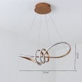 Miniatyrbillede 2 af 5: Pendellampe Led Designer Luksus Spisestue Dæmpbar