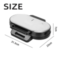 Miniatyrbilde 5 av 5: Dobbel Vaffeljern med Stikkontakt, Frokostmaskin 1200w