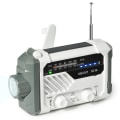 Miniatyrbillede 1 af 4: Nødradio AM/FM/NOAA, håndsvinget batteridrevet solradio med LED-lommelygte, SOS-alarm White