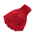 Miniatyrbilde 1 av 4: Hodebånd for kvinner, vinterstrikket, fuzzyfôret, ørevarmer Red