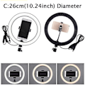 Miniatyrbillede 3 af 5: 1 stk. 26 cm 10 tommer LED Selfie Ringlys Dæmpbar Kamera