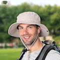 Miniatyrbild 2 av 3: Home Prefer Solhatt med UPF50+ Mesh, Bred Brätte, Fiskehatt med Nackskydd