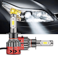 Pikkukuva 1 / 5: H7 Auton LED-ajovalot 12V 6000K 60W COB-siruilla Varustetut Etuvalot
