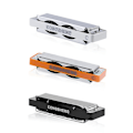 Miniatyrbillede 2 af 5: 10 Hulls 20 Harmonica Blues Deluxe C Harmonica Sort