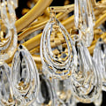 Miniatyrbillede 3 af 5: 60cm Luksus Krystal Lysekrone Guld Loftlampe Dendritisk