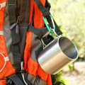 Miniatyrbild 3 av 8: Utomhus camping kaffekopp silver rostfritt stål och bärbart fällbart handtag