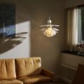 Pikkukuva 1 / 5: 50 cm riippuvalaisin, moderni akryyli, sähköpinnoitettu, lyhtydesign