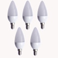 Miniatyrbillede 1 af 5: 5 stk. 9 W LED Lysestager 550-600 Lm E14 C37 12 LED Perler
