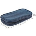 Miniatyrbilde 2 av 8: Reiseoppbevaringsveske Elektronisk Organizer Kompakt Kabelholder for Reiselader Powerbank Mørkeblå