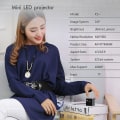 Miniatyrbild 1 av 5: Mini 1080p Full HD LED-projektor Bärbar Hemmabio