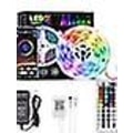 Miniatyrbillede 1 af 5: LED-Stripslys RGB Bluetooth Smart App Kontrol 5m 10m