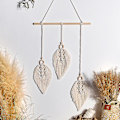 Miniatyrbillede 2 af 5: Boheme Væghængning Macrame Deco Macrame Fjer Væghængning Macrame Vægdekoration