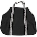 Miniatyrbillede 1 af 4: Wifehelper Log Tote Bag Bærer Træbrænde Træstativ Sort