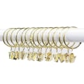 Miniatyrbilde 2 av 5: 40 stk Gardinringer Klips Gardinstang 38mm Dusj Metall