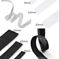 Miniatyrbillede 2 af 5: Elastisk 6mm 10mm 20mm Bred 30m Sort Hvid Syning DIY U-formet