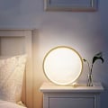 Miniatyrbillede 1 af 5: Berøringsdæmpning LED Bordlampe Soveværelse Rundt Skrivebord USB Strøm