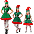 Miniatyrbillede 1 af 3: Matchende Elf Kostume til Børn og Voksne 6-7 Years Men