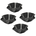 Miniatyrbillede 2 af 3: 4 stk. Bølgeformede Bageforme, Kageform Med Non-stick, 6 Tommer Kulstofstål
